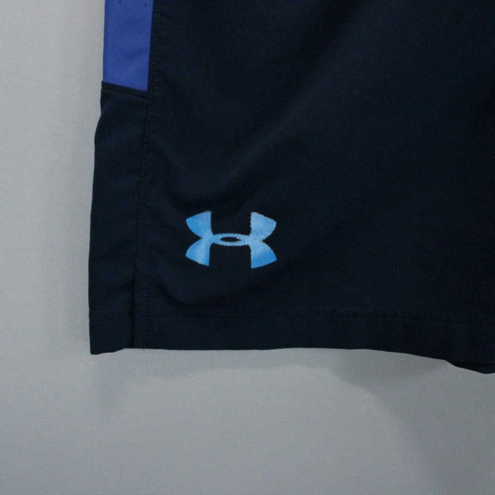 Under Armour NFL Combine Authentic Shorts Navy Blue Mens SM/P Football Athlete